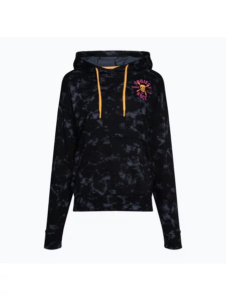 Sportovní tričko Under Armour Project Rock Underground Terry HD black/nova orange/black černé
