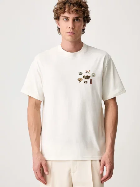 Barbour Pin Badge Graphic tricou din pentru bărbați