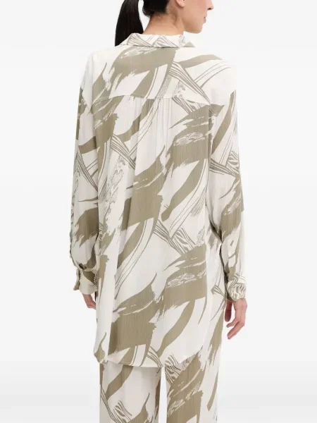Cămașă Dkny cu imagine cu imprimeu abstract alb
