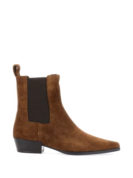 Botine chelsea Strategia Shoes din piele de căprioară maro
