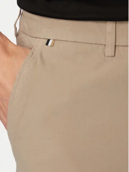 BOSS Kratke hlače iz tkanine Modern Fit bež