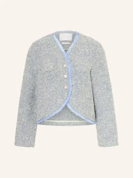 Rich & Royal Swetry Z Falbanami grau biały