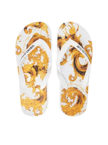 Șlapi Versace Jeans Couture alb