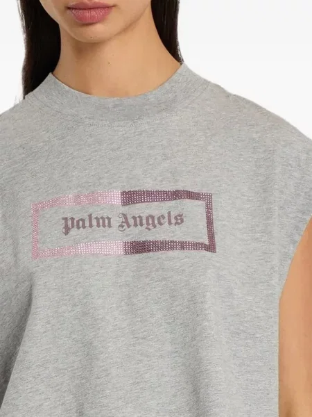 Top Palm Angels cu autograf gri