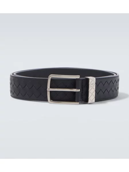 Cu centură curea Bottega Veneta din piele albastru