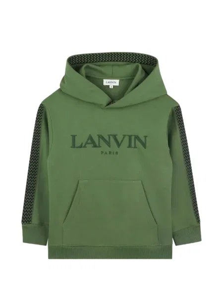 Bluza z kapturem dziecięca Lanvin Enfant zielona