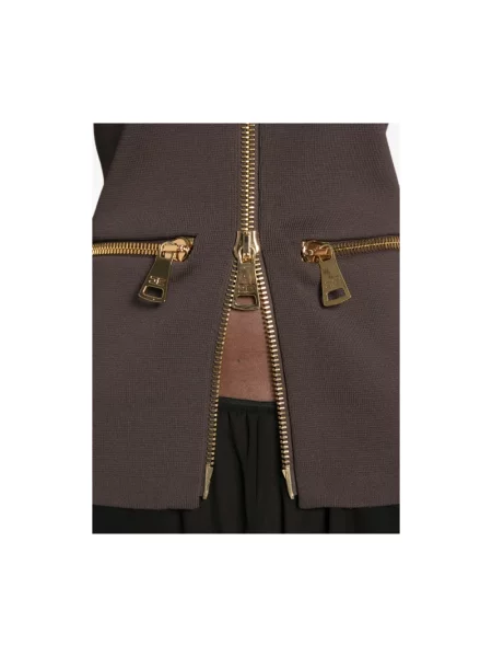 Lekki sweter Elisabetta Franchi brązowy