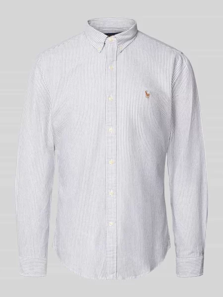Koszula casualowa o kroju slim fit z kołnierzykiem typu button down Polo Ralph Lauren biała
