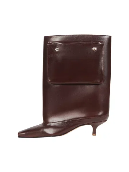 Botki A.w.a.k.e. Mode skórzane brązowe