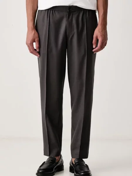 Calvin Klein pantaloni pentru bărbați cu lână gri