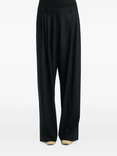 Pantaloni Khaite de lână negru