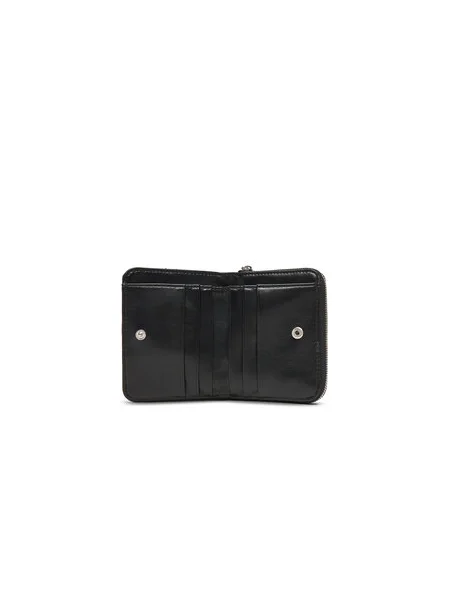 Pénztárca Calvin Klein Quilted Flap Zip Around fekete