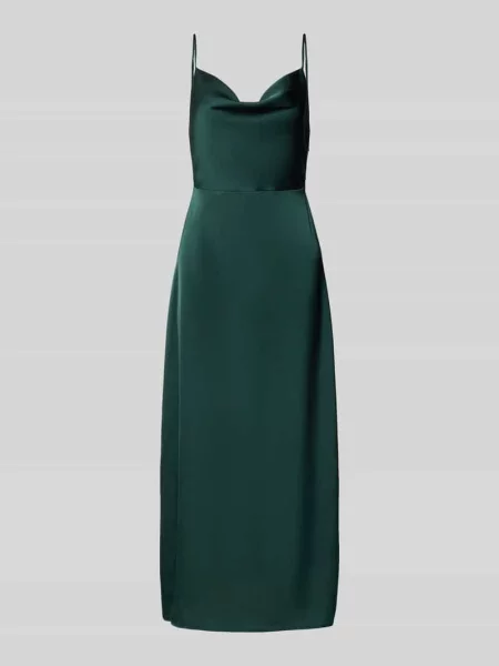 Sukienka midi w kroju regular fit z dekoltem na plecach model Ravenna' Vila