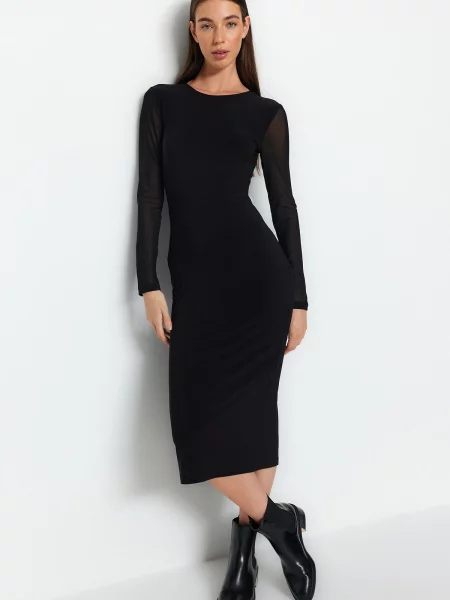 Sukienka koktajlowa Trendyol czarna