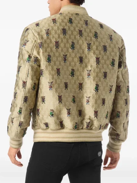 Geacă bomber Philipp Plein cu imagine din jacard