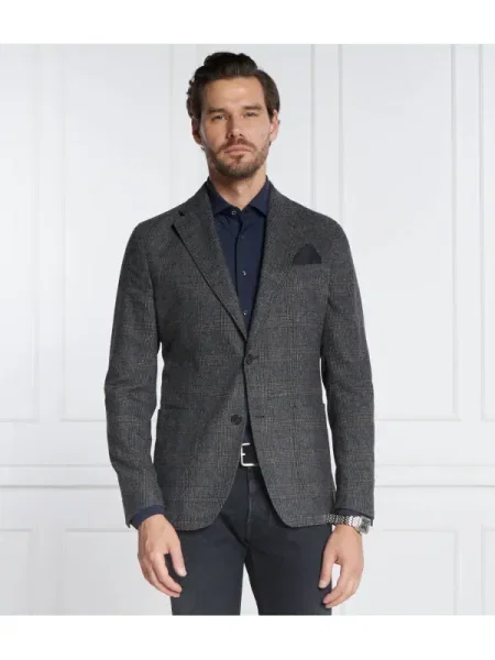 Windsor Sacou Giro | Shaped fit cu adaos de lână gri