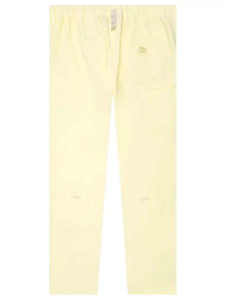 Pantaloni Advisory Board Crystals cu cataramă de cristal cu buzunare aplicate galben