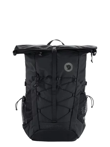 Раница Fjallraven Abisko Hike Foldsack голям с изчистен дизайн черно