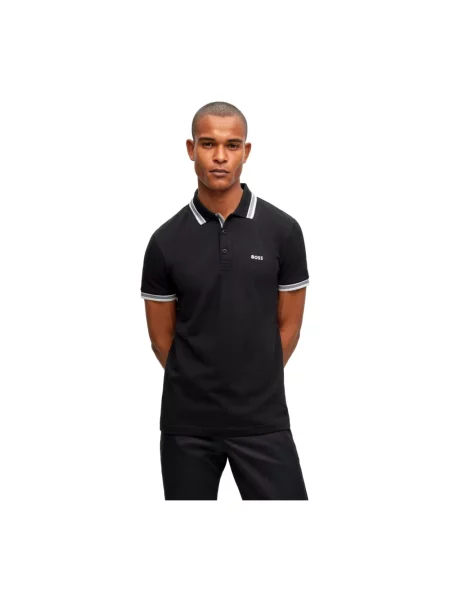 BOSS Green polo Paddy czarna