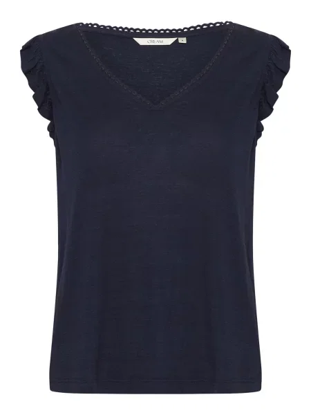 Cream Tricou CRLuna noapte albastru