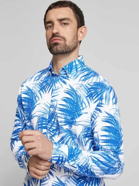 Koszula casualowa o kroju relaxed fit z mieszanki i lnu Tom Tailor Denim