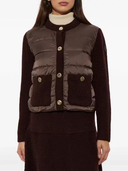 Cardigan Moncler de lână maro