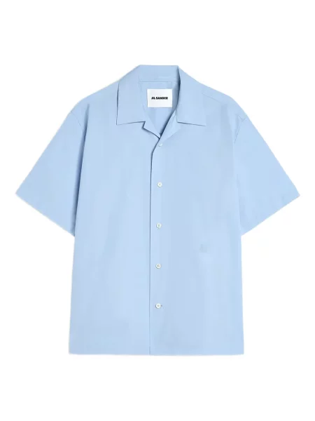 Cămașă Jil Sander scurtă albastru