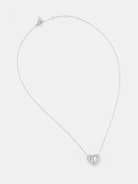 Сребърно колие Guess