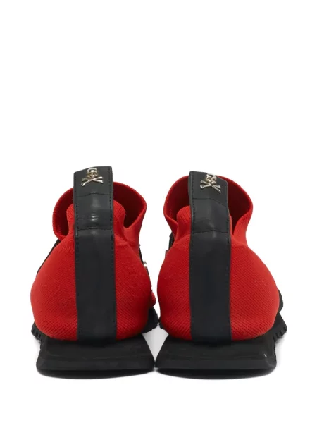 Sneakerși Philipp Plein tricotate roșu
