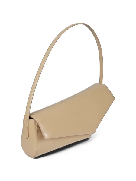Geantă Jil Sander din piele cu imprimeu geometric