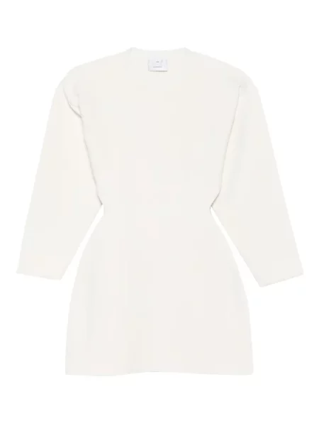 Dzianinowa mała sukienka mini Wardrobe.nyc garniturowa biała