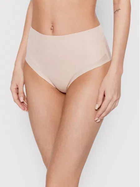 Chantelle Figi klasyczne z wysokim stanem Pure Light beżowy
