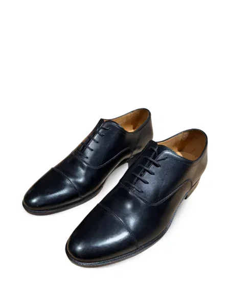 Pantofi derby Pertini din piele negru