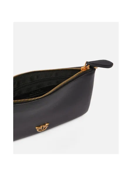 Rucsac Pinko din piele fără toc clasic negru