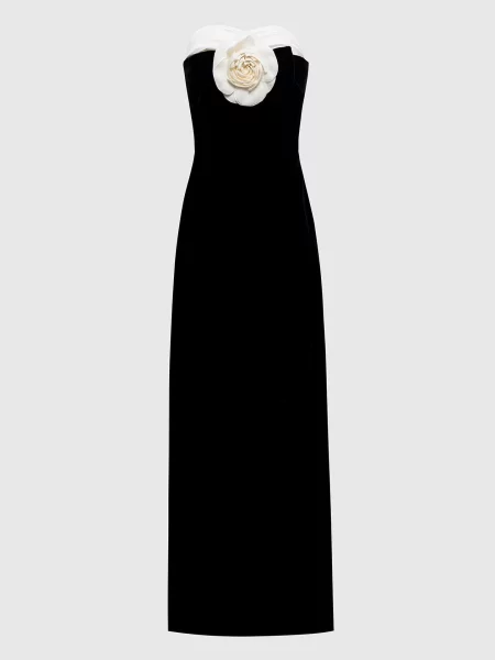 Оксамитова сукня із шовку Richard Quinn чорна