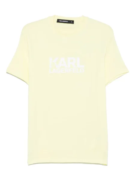 Tricou Karl Lagerfeld cu imagine galben