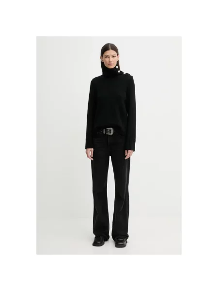 ZADIG&VOLTAIRE sweter kaszmirowy z golfem czarny