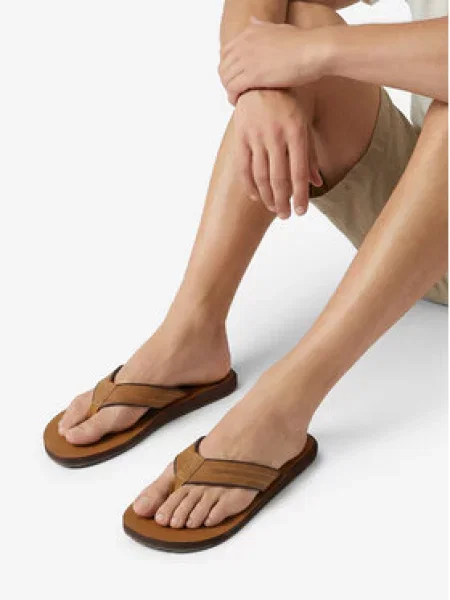 Žabky Quiksilver hnedá