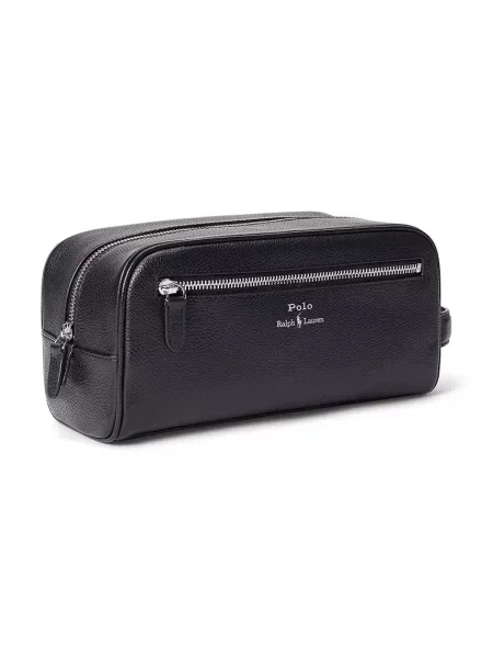 Кожаная косметичка Polo Ralph Lauren черная
