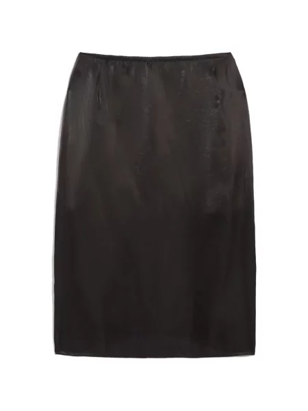 Fustă midi Apparis din organza negru