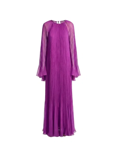Rochie maxi Irina Schrotter de mătase violet