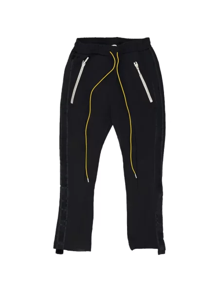 Pantaloni Rhude cu dungi alergare negru