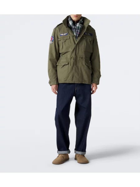 Geacă Polo Ralph Lauren cu aplicații verde