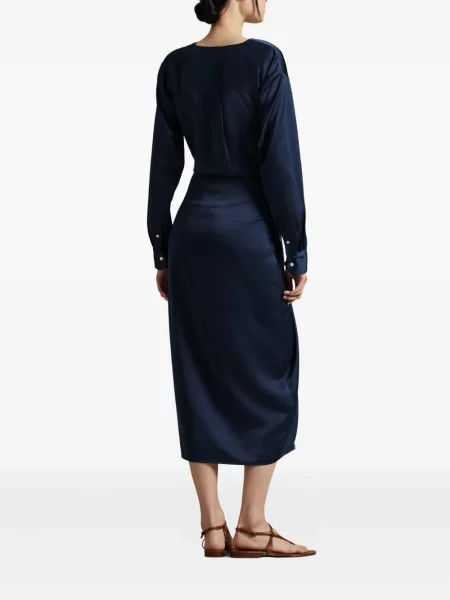 Căciulă Polo Ralph Lauren cu broderie tricotate de costum albastru