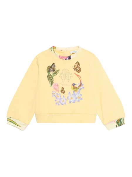 Bluza dziecięca Roberto Cavalli żółta