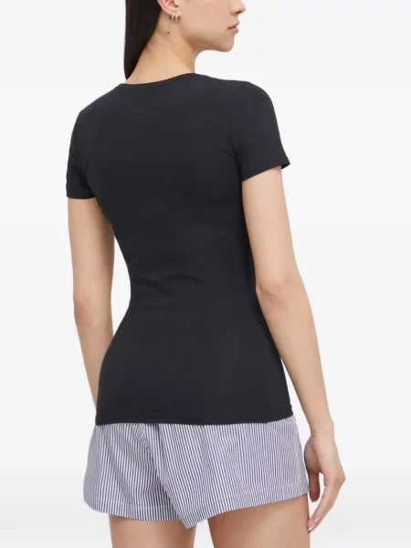 Pijamale Polo Ralph Lauren cu autograf cu dungi din piele negru