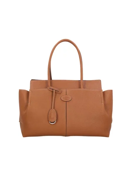 Shopperka Tod's skórzana brązowa