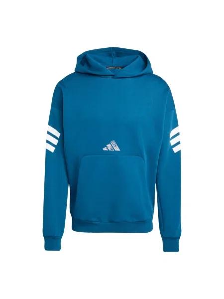 Geacă Adidas Sportswear cu glugă albastru