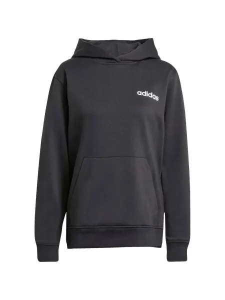 Hanorac cu glugă Adidas cu imagine negru
