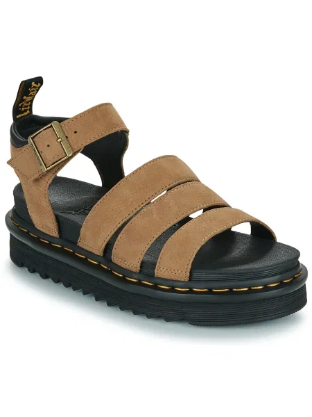 Tenisky Dr. Martens z nubuku béžová